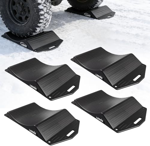 Tire Cradles Set of 4Pack Anti-Slip Pads Tire Saver Ramps by Home