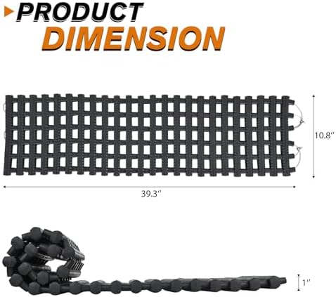 Nilight Tire Traction Mats 7 Ton Heavy-Duty 39" Recovery Tracks 2 Pack - Image 2
