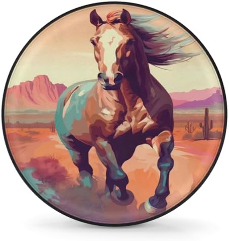Spare Tire Cover Wild Horses Wheel Covers Protectors Waterproof Dust-Proof - Image 2