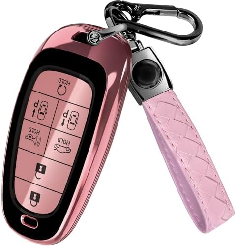 Lucrum Compatible with Hyundai Key Fob Cover & Keychain by Lucrum