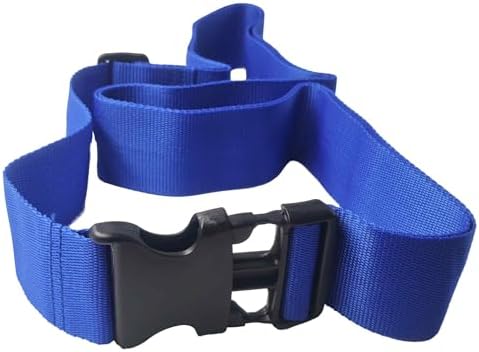 4 Pack Blue Luggage Straps, Adjustable Travel Belt - Image 3