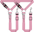 Seyezo Dog Car Seat Belt for Car, 2 Piece Set Retractable Dog Car Harness by Seyezo