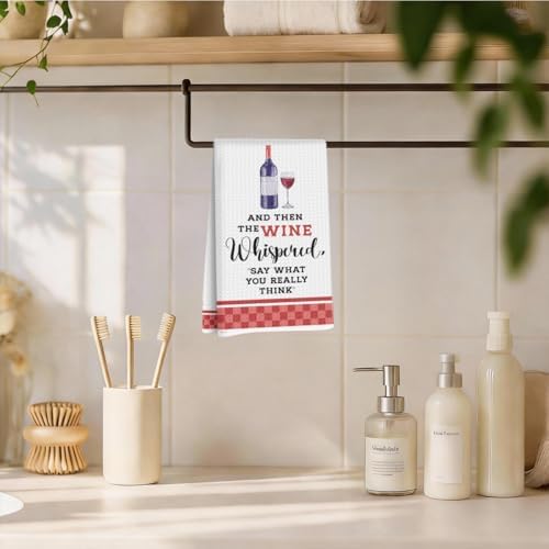 Funny Kitchen Towels Wine Lovers Gifts - Image 4