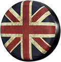 Vintage Union Jack British Flag Spare Tire Cover Dust-Proof Wheel Tire Cover by Foruidea