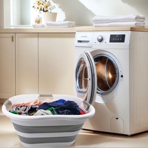SAMMART 40L Set of 2 Collapsible Plastic Laundry Hamper - Image 3