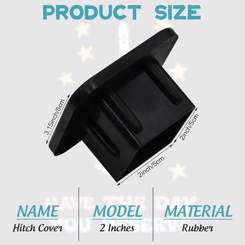 Hitch Cover Fits for 2 Inch Hitch Have the Day You Deserve Trailer Hitch Cover - Image 2