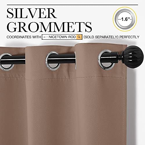 NICETOWN Blackout Draperies Curtains Panels - Image 3
