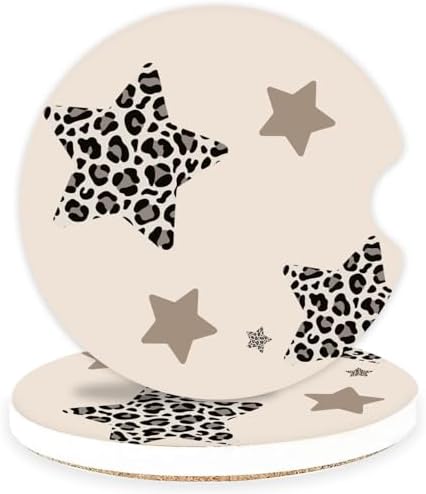 Ceramic Car Coasters – Absorbent Car Cup Holder Coaster Set by lethooly