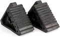 Fasmov 2 Pack Solid Rubber Heavy Duty Wheel Chock, Ergonomic Carry Handles by Fasmov