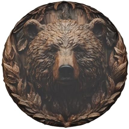 Bear Spare Tire Cover Wheel Protectors Weatherproof Sun Protection Covers - Image 2