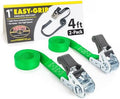 PowerTye 1in x 4ft Easy-Grip Endless Ratchet Straps by PowerTyeMFG