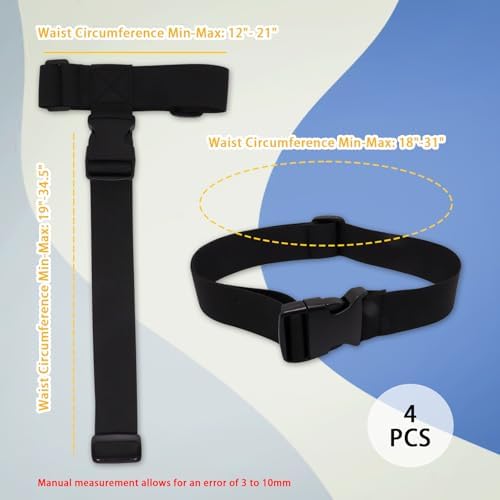 4 Pack Luggage Straps for Suitcases, Adjustable Travel Belt to Add a Bag - Image 2