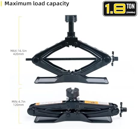 Scissor Jack 1.8 Ton Kit for Car SUV Truck - Image 3