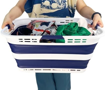 SAMMART 42L Collapsible Plastic Storage Basket - Image 6