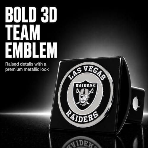 Las Vegas Raiders Trailer Hitch Cover - Image 2