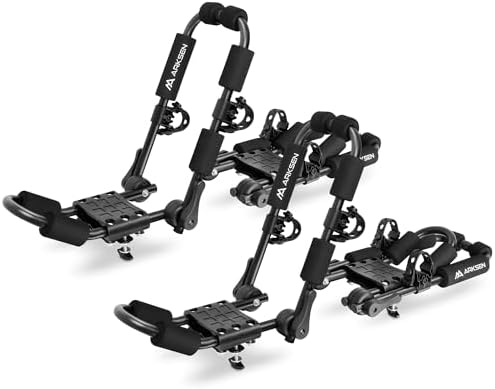 ARKSEN 2 Pack Universal Folding Kayak Roof Rack by ARKSEN