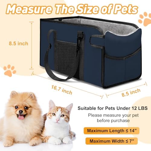 Portable Dog Car Seat for Small Dogs, Puppy Car Seat - Image 2