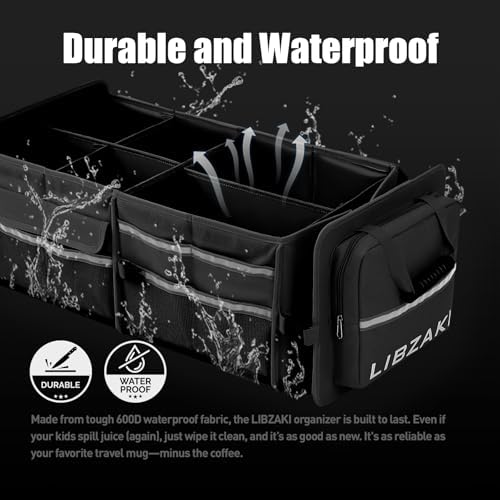 LIBZAKI Oversize 4 in 1 Car Trunk Storage Organizer - Image 2