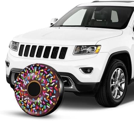 Chocolate Sprinkles Donut Spare Tire Cover Doughnut Tire Wheel Covers - Image 4