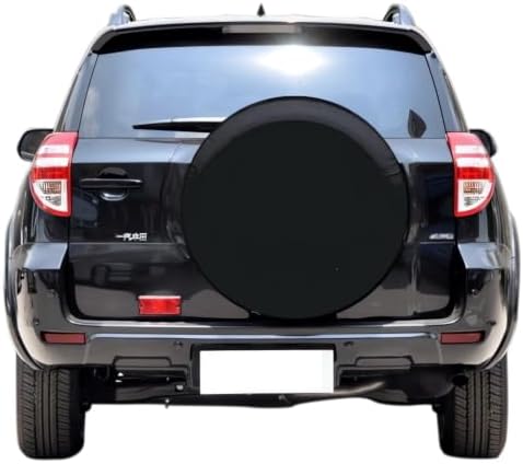 Black Spare Tire Cover for Toyota RAV4 and Jeep Compass Cherokee by Aolowewin