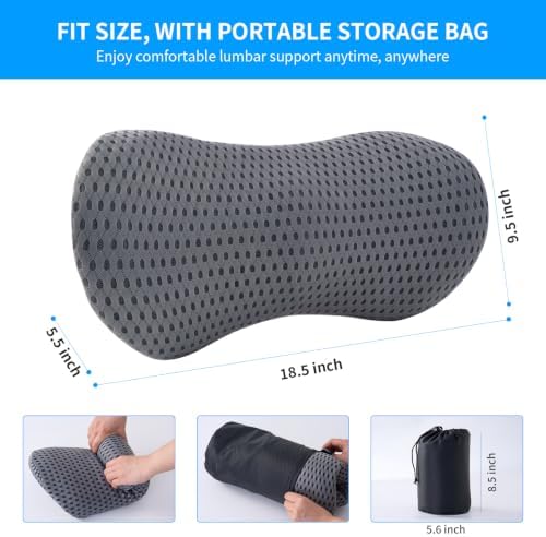 Lumbar Pillow, Memory Foam Lumbar Support Pillow - Image 7