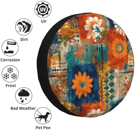 Bohemia Spare Tire Cover Waterproof Wheel Cover 17 Inch Universal Fit - Image 6