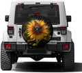 Butterfly and Sunflower She is Sunshine Spare Tire Cover by Foruidea