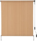 SMONTER Outdoor Sunshade Roller Shade 6'W x 8'H, Exterior Cordless Roll Up by SMONTER