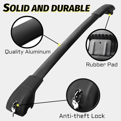 330LB Roof Rack Cross Bars Fit for 2019-2026 Subaru Ascent Cargo Bars - Image 6
