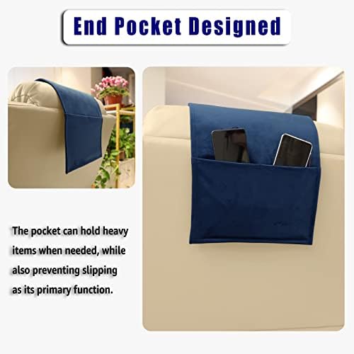 Velvet Recliner Headrest Pillow, Non-Slip Neck Support - Image 6