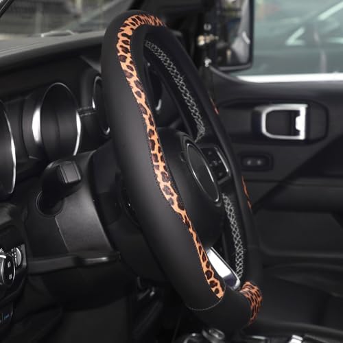 Leopard Print Steering Wheel Cover - Image 6