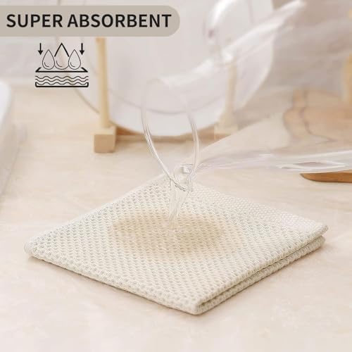 Kitinjoy 100% Cotton Waffle 12-Pack Kitchen Towels - Image 3