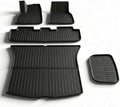 5 Pcs Floor Mats for Tesla Model Y Juniper 2025 2026, All-Weather TPE Anti-Slip by CYBERBEANS%C2%AE