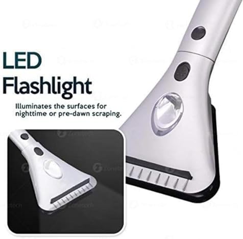 ZONETECH Heated Car Window Ice/Snow Scraper Extendable Auto Windshield Heated - Image 4