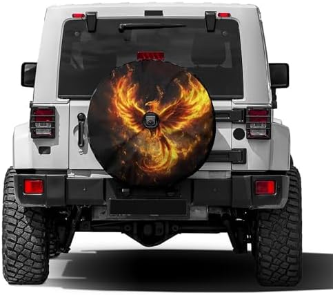 KiuLoam Fire Phoenix Spare Tire Cover by KiuLoam