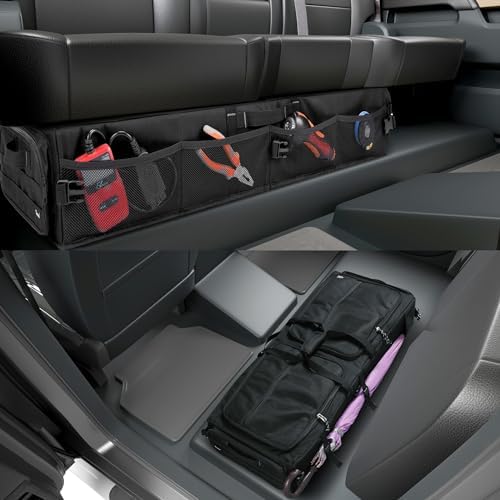 Foldable Truck Under Seat Storage Organizer Removable Dividers Fit F150 - Image 3
