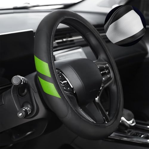 Leather Steering Wheel Cover 14.5-15 inchCompatible by Unknown