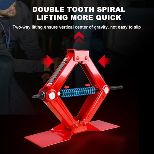 Big RED T10152-4 Torin Car Scissor Jack: Steel Portable Tire Jack - Image 4