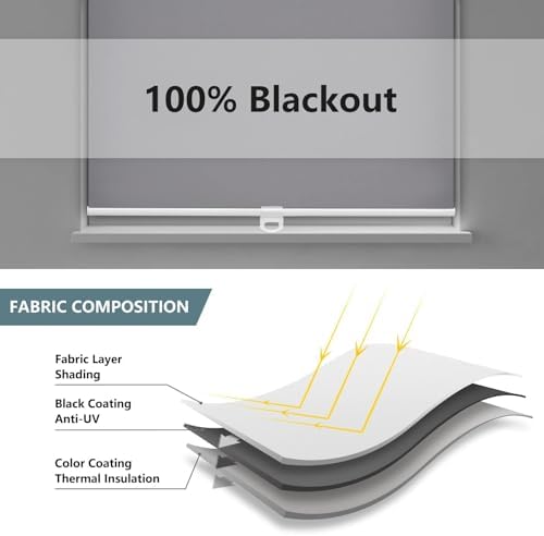 AOSKY Custom Blackout Cordless Roller Shade - Image 6