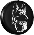 German Shepherd Dog Portrait Spare Tire Cover Waterproof Dust-Proof Tire Wheel by Ociovan