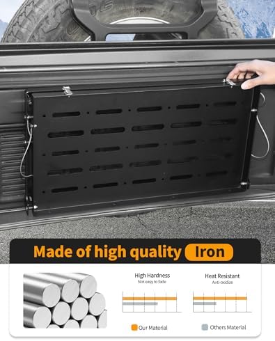 Hoolcar for JL Tailgate Table Double-Layer Foldable Table Cargo Shelf Storage - Image 3