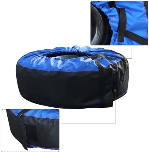 Silscvtt Universal Package of 4 Blue Portable Tire Bags - Image 3