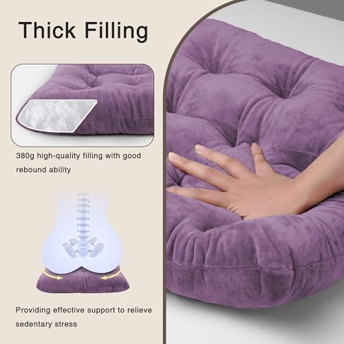OVOV 1 Pack Chair Cushions for Dining Chairs 15.5"x15.5" Purple - Image 6