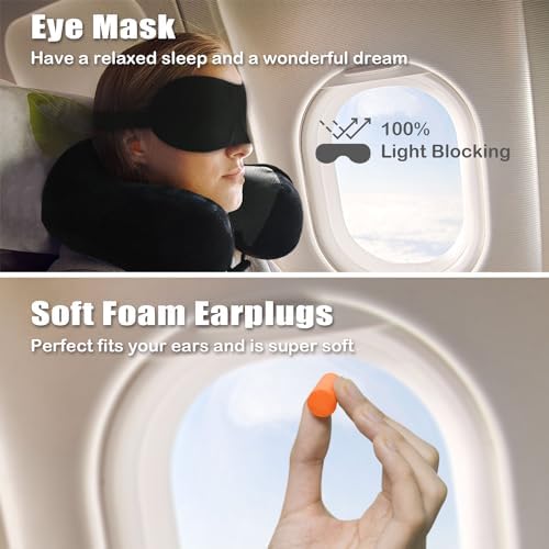 Travel Pillow, Memory Foam Neck Pillow - Image 2