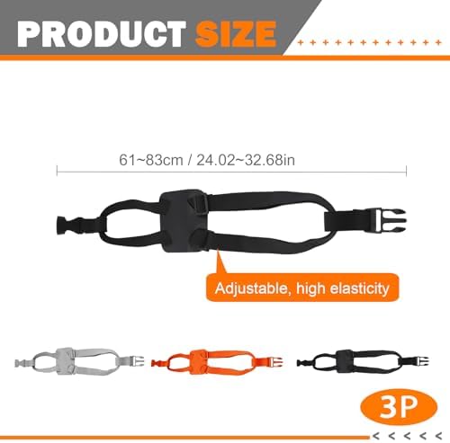 3 Pack Luggage Straps Bungee Cords, Secure Belt - Image 2