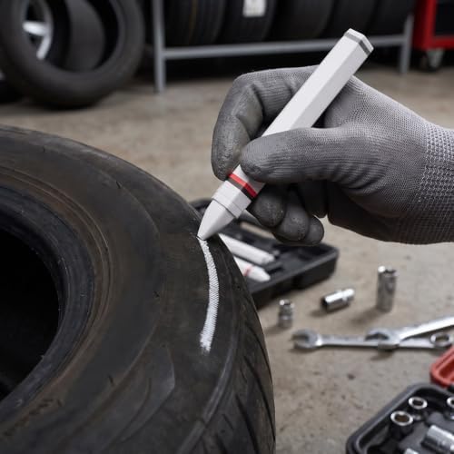 Happyyami White Wax Tire Marking Crayon Pen - Image 6