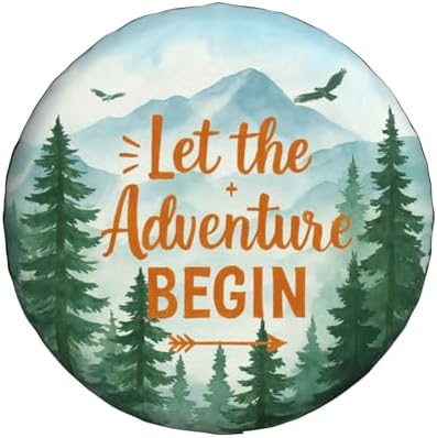Spare Tire Cover Adventure Wheel Covers Weatherproof Universal Wheel Protectors - Image 2
