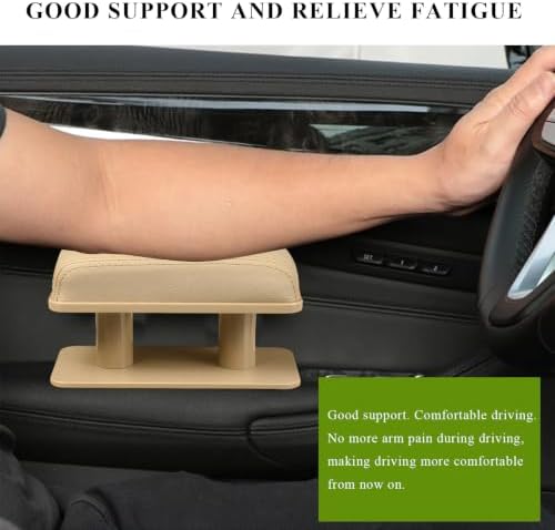Car Armrest Pad, Adjustable Height Left Elbow Support Anti-Fatigue Car Door Arm - Image 4