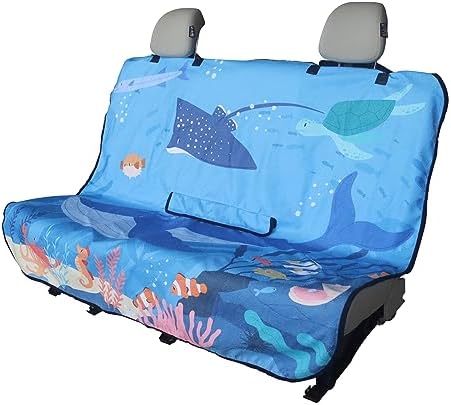 Back Seat Cover for Car Trucks Van SUV Jeep, Waterproof Rear Bench Towel Seat by LoyaGour