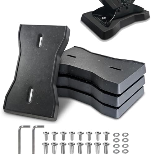 ROBLOCK RV Stabilizer Jack Pads 4 Pack, Heavy Duty Rubber Scissor Jack Leveling by ROBLOCK